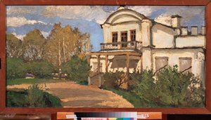 Une maison blanche - Leonard Viktorovich Turzhansky