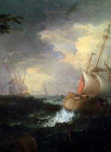 Mer orageuse (détail) - Leonardo Coccorante