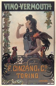 Publicité pour Vino-Vermouth, vers 1900 - Leonardo Roda