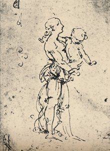 Une femme portant un enfant, c1481 1945 - Leonardo da Vinci
