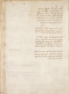 Arundel 263, f.151, Notes de Léonard de Vinci du 