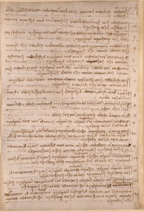 Arundel 263, f.154v, notes de Léonard de Vinci du 