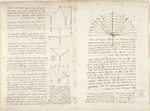 Notes et diagrammes sur la mécanique - Leonardo da Vinci