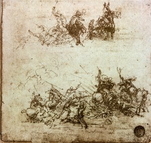 Bataille de cavaliers, étude pour la bataille d
