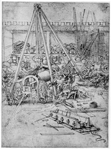 Fonderie de canons, 1487 - Leonardo da Vinci