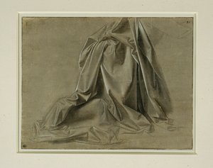 Daperie pour une figure agnouille … - Leonardo da Vinci