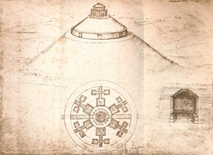 Conception pour un mausolée, vers 1472-1519, 1883 - Leonardo da Vinci