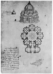 Conceptions pour une église centrale, vers 1488, 1954