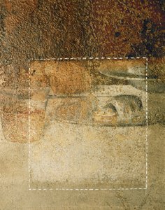 Détail de la Cène de Léonard : ce que les spécialistes croyaient être un morceau de pain s