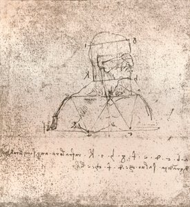 Dessin illustrant la théorie des proportions de la figure humaine, vers 1472-1519 1883 - Leonardo da Vinci