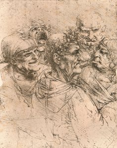 Dessin de caricatures, vers 1472-1519 - Leonardo da Vinci
