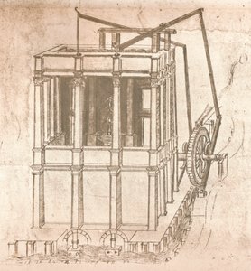 Dessin de projets pour châteaux et villas, c1472-c1519 1883 - Leonardo da Vinci