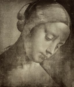 Tête féminine, dessin de Léonard de Vinci. Gabinetto dei Disegni e delle Stampe, Galerie des Offices, Florence - Leonardo da Vinci