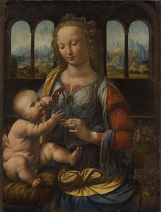 Allemand : Madonna mit der Nelke Madonna of the Carnation - Leonardo da Vinci