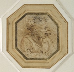 Tête grotesque - Leonardo da Vinci