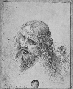Tête du Christ, vers 1480 - Leonardo da Vinci