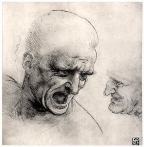 Têtes de guerriers, 1503-1505 - Leonardo da Vinci