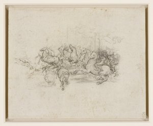 Léonard de Vinci - RCIN 912339, Une cavalcade vers 1503-4 - Leonardo da Vinci