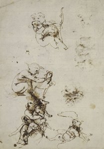 Léonard de Vinci, objet 1857,0110.1 - recto (British Museum) - Leonardo da Vinci