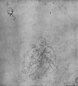 Madone et enfant avec le petit Saint Jean et un ange, c1475 1945 - Leonardo da Vinci