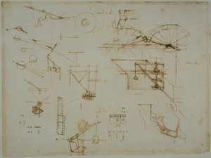 Études mécaniques - Leonardo da Vinci