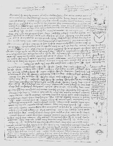 Page du Codex Leicester - Leonardo da Vinci