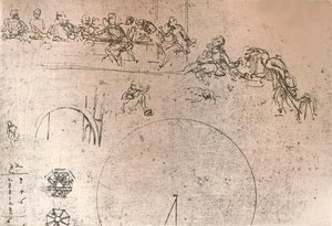 Esquisse préparatoire pour la peinture de 