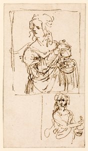 Études pour Sainte Marie-Madeleine - Leonardo da Vinci
