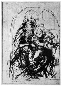 Études pour une Madonna Del Gatto, 15ème siècle 1930 - Leonardo da Vinci