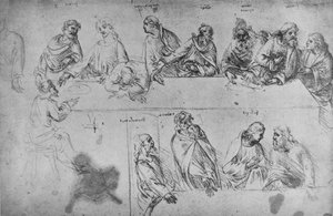 Études pour La Cène - Leonardo da Vinci