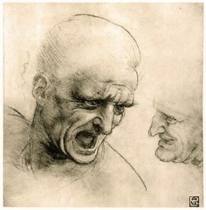 Étude pour une tête de guerrier - Leonardo da Vinci