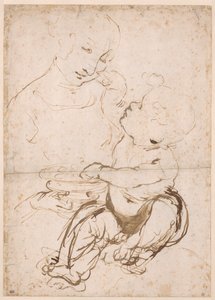 Étude pour la Madone avec un bol de fruits, vers 1478