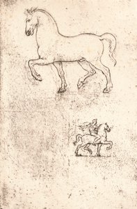 Étude pour le monument Sforza, vers 1482-1499, 1883