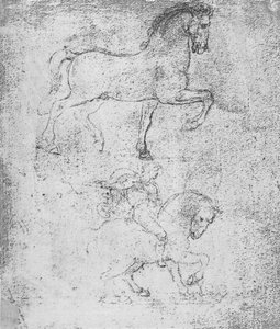 Étude pour le Monument Sforza, vers 1482-1499 - Leonardo da Vinci