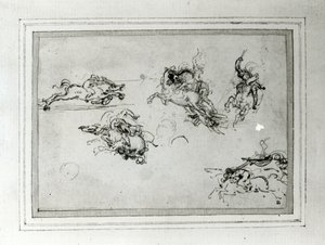 Étude de cavaliers en combat, 1503-4 - Leonardo da Vinci