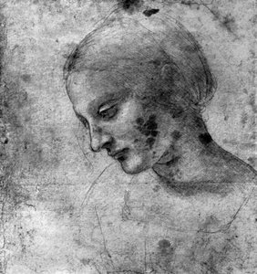Étude de la tête de la Madone