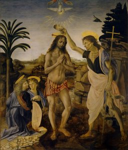 Le Baptême du Christ, vers 1470-1475 - Leonardo da Vinci