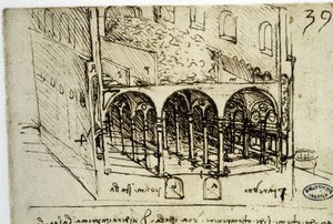Urbanisme : plan architectural (39) par Léonard de Vinci (Leonardo da Vinci) - Bibliothèque de l