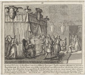 La mort de Pierre le Grand le 8 février 1725