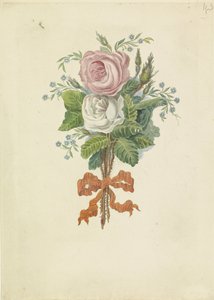 Roses avec les silhouettes de la famille royale, 1816 - Leonardus Schweickhardt