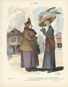 Illustration de Léonce Burret (1865-1915) dans Le Sourire, no. 19, 08/05/13 - Mode, Chapeau - Leonce Burret