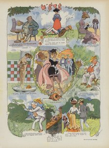 Été. Illustration pour Le Rire - Leonce Burret