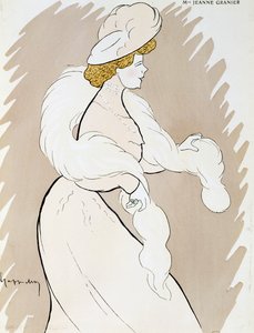 Actrice Jeanne Granier, dessin de Leonetto Cappiello - Leonetto Cappiello