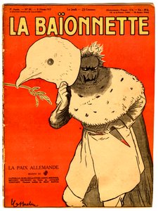 Couverture de La Baionnette, Satirique en couleurs
