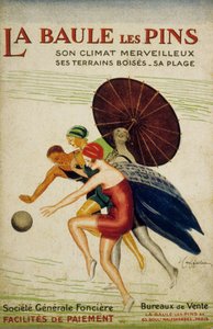 Publicité française par Leonetto Cappiello pour la "société Générale foncière" de La Baule les Pins, France, années 30 - Leonetto Cappiello