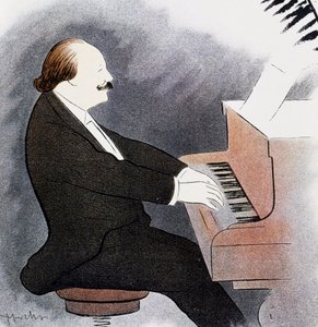 Jules Massenet au piano - Leonetto Cappiello