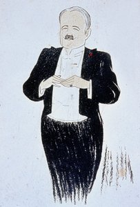 Marcel Prevost (1862-1941) romancier français, dessin de Cappiello 1905 - Leonetto Cappiello