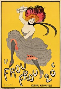 Affiche publicitaire pour le journal français "Le Frou Frou"