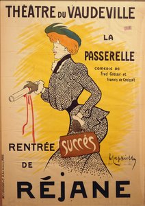 Théâtre du Vaudeville : La Passerelle, illustration - Leonetto Cappiello