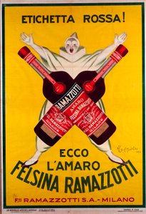 Affiche pour la boisson Amaro (Amer) felsina Ramazzotti - Leonetto Cappiello